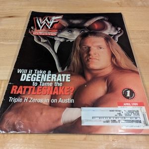 Triple H HHH WWE Magazines April 1999 Issue WWF VTG Wrestling